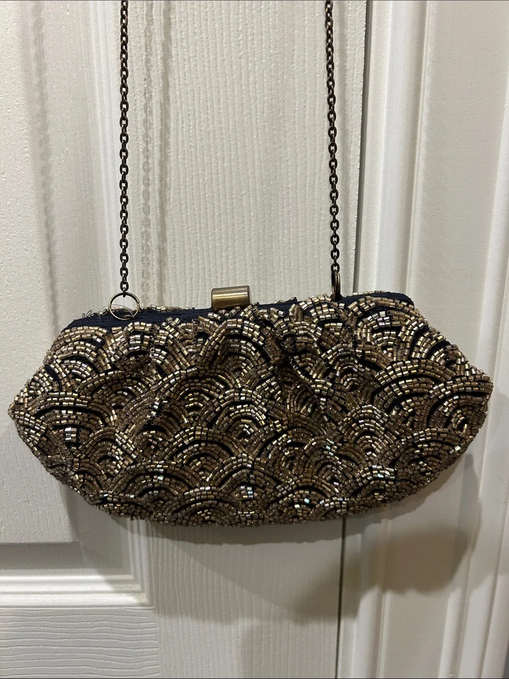 NWOT Anthropologie Miss Albright Beaded Evening Clutch Z314